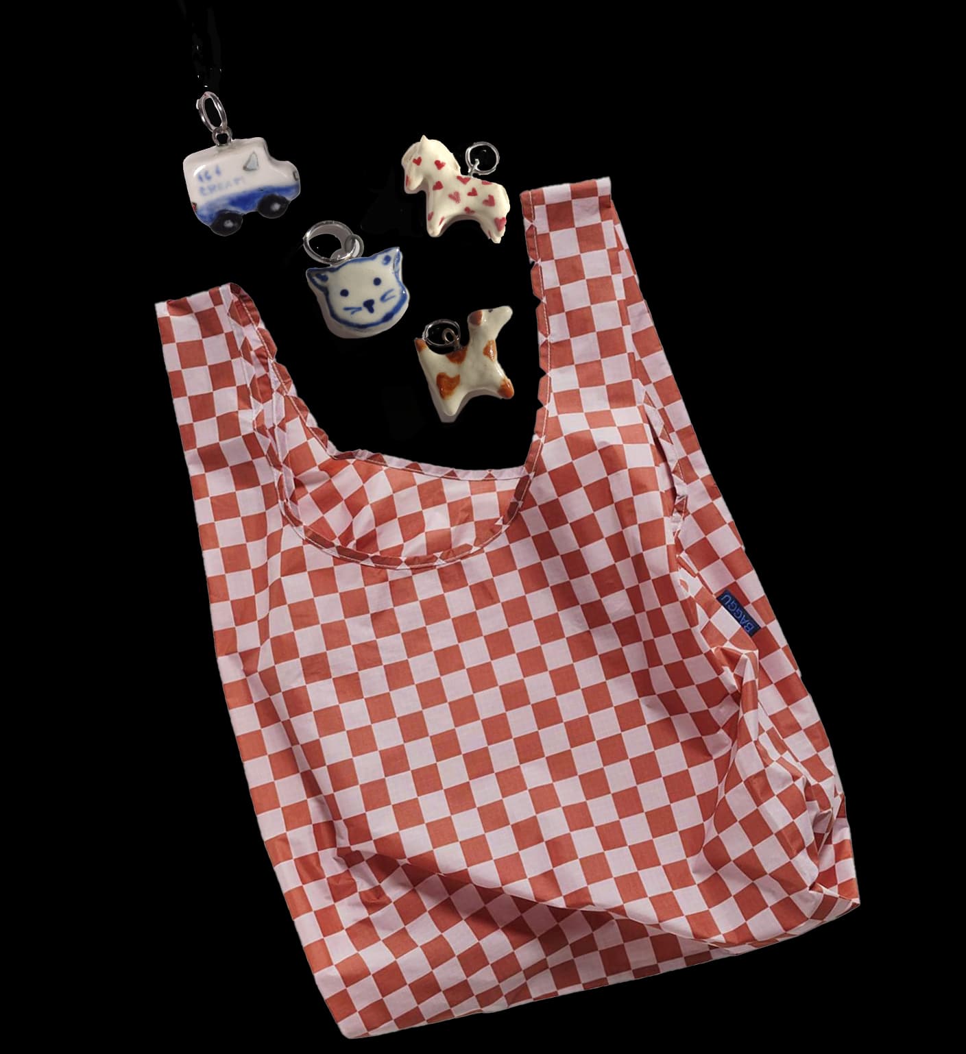 Signature Gingham Tote + Charms