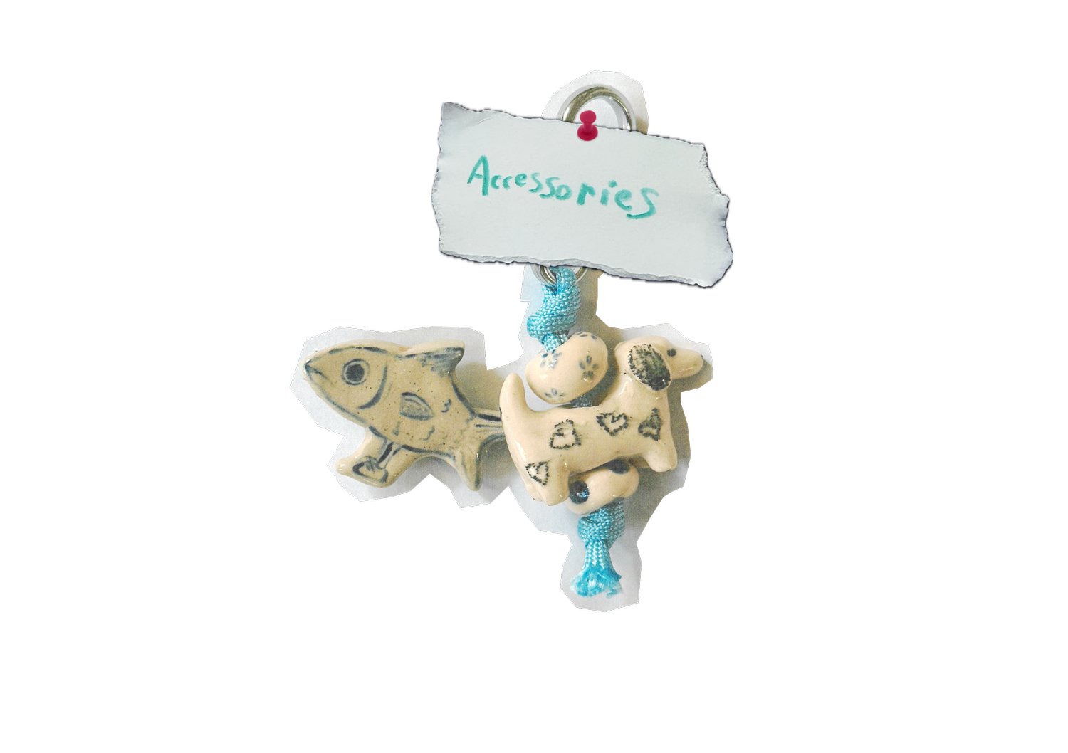 Fish & Puppy Ceramic Accessory